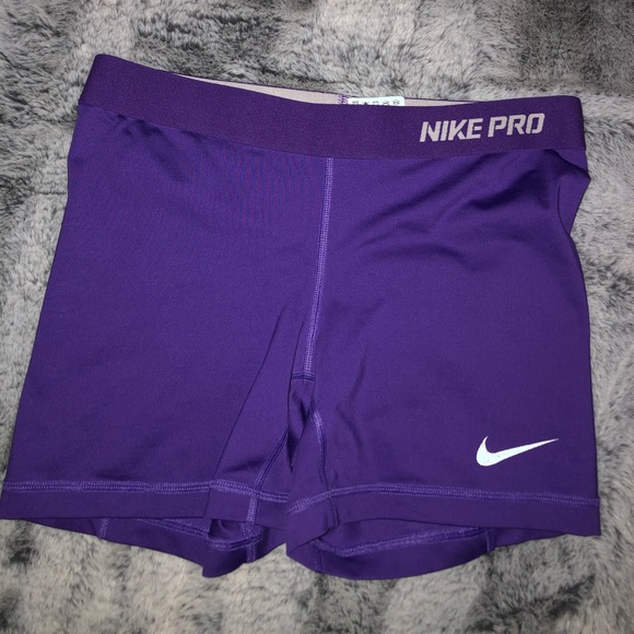 purple nike spandex shorts